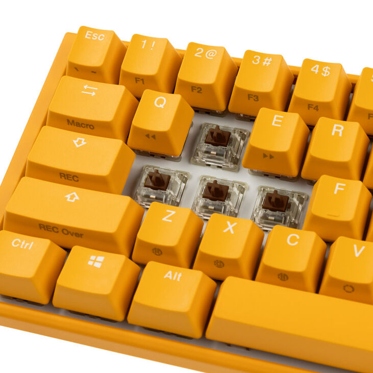 Ducky One 3 Yellow SF Gaming Tastatur, RGB LED - MX-Brown (US) image number 4