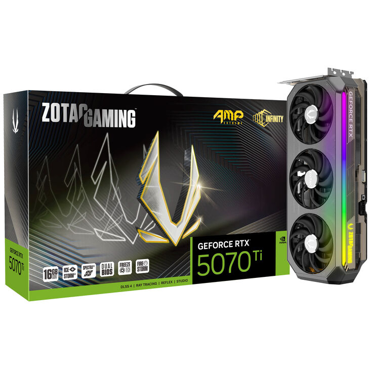ZOTAC Gaming GeForce RTX 5070 Ti AMP Extreme INFINITY, 16384 MB GDDR7 image number 0
