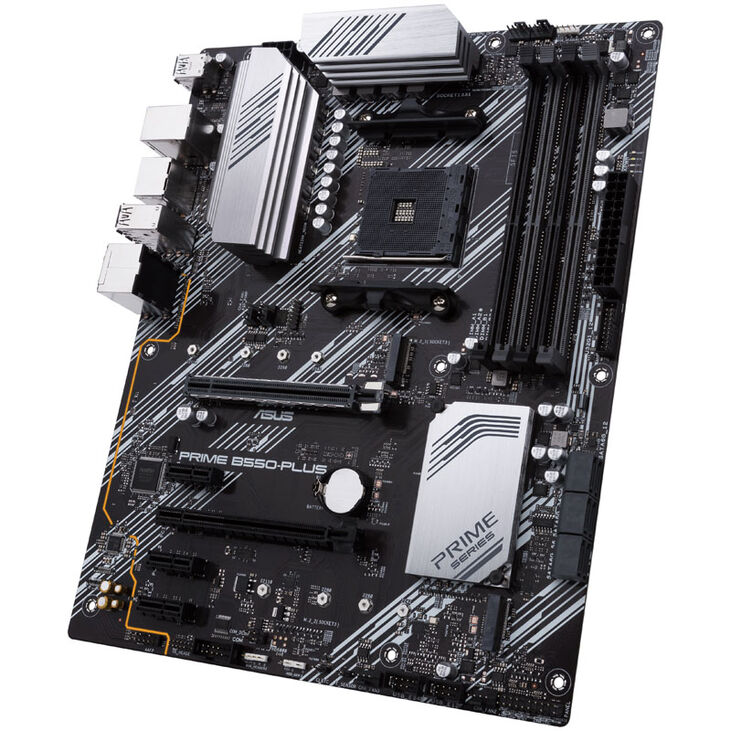 ASUS Prime B550-Plus Mainboard, Sockel AM4, AMD B550, ATX, DDR4 image number 4