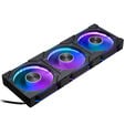 PHANTEKS D30 PWM Reverse Airflow D-RGB L&uuml;fter, 3er Pack - 120mm, schwarz image number null