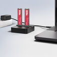 AXAGON ADSA-M2C22L M.2-Dockingstation, USB-C 20Gbps, 2x M.2, Klonfunktion - schwarz image number null