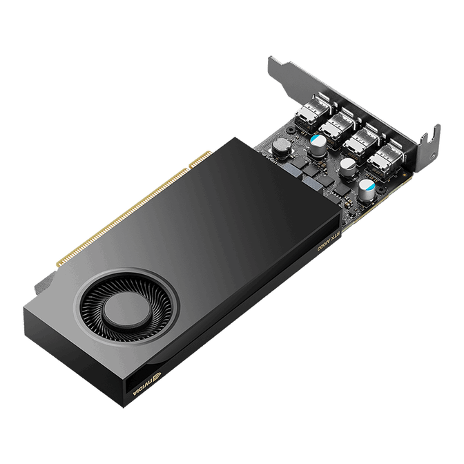 PNY RTX A1000 Grafikkarte, 8192 MB GDDR6 image number 3