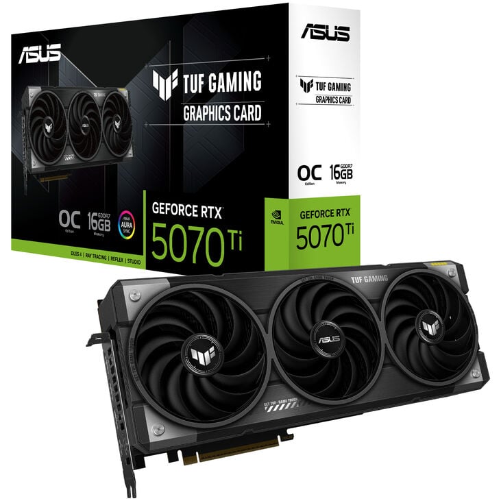 ASUS TUF GeForce RTX 5070 Ti OC Edition, 16384 MB GDDR7 image number 0