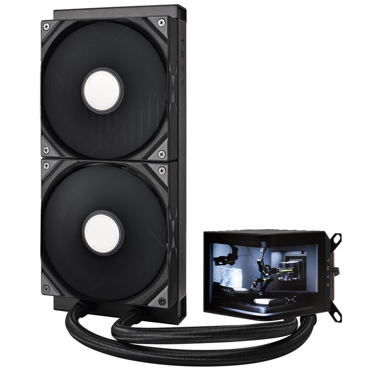 TRYX PANORAMA 280 All-in-One Liquid Cooling, 3D-AMOLED Display – 280mm, Black image number 2