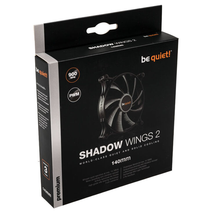 be quiet! Shadow Wings 2 PWM Fan - 140mm, black image number 5