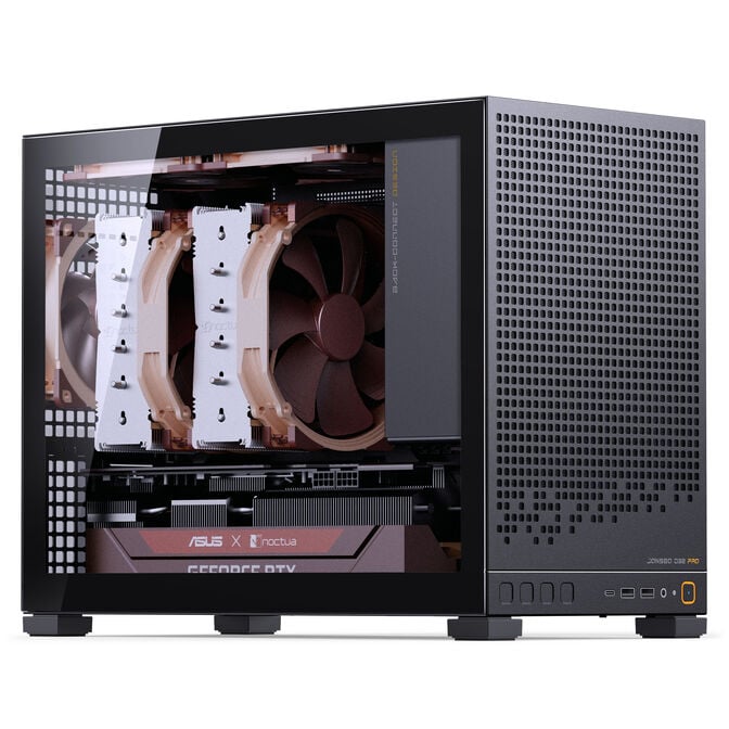 Jonsbo D32 PRO Black PC-Geh&auml;use, Mini-Geh&auml;use, mATX, Tempered Glass - schwarz image number 5