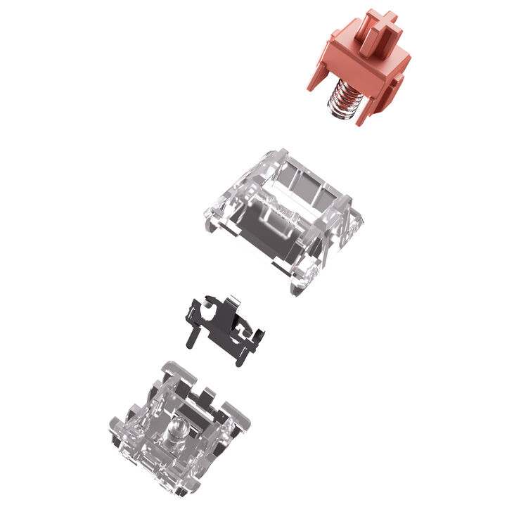 Glorious Fox Ultralight Switches, Mechanical, 5-Pin, Linear, MX Stem, 30g - Lubed, 110 Pieces image number 6