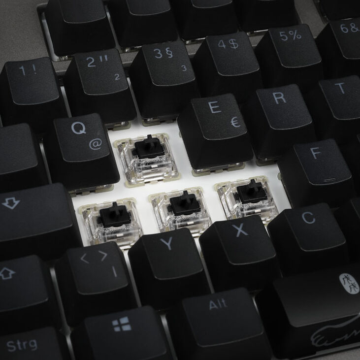 Ducky Shine 7 PBT Gaming Tastatur, MX-Black, RGB LED - gunmetal image number 6