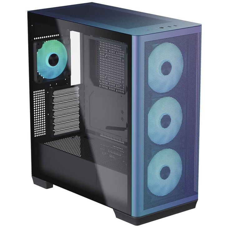 APNX C1 Midi-Tower ATX-Gehäuse, Tempered Glass - ChromaFlair image number 1