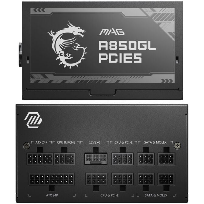 MSI MAG A850GL PCIe5 Netzteil, 80 PLUS Gold, vollmodular, ATX 3.0, PCIe 5.0 - 850 Watt image number 9