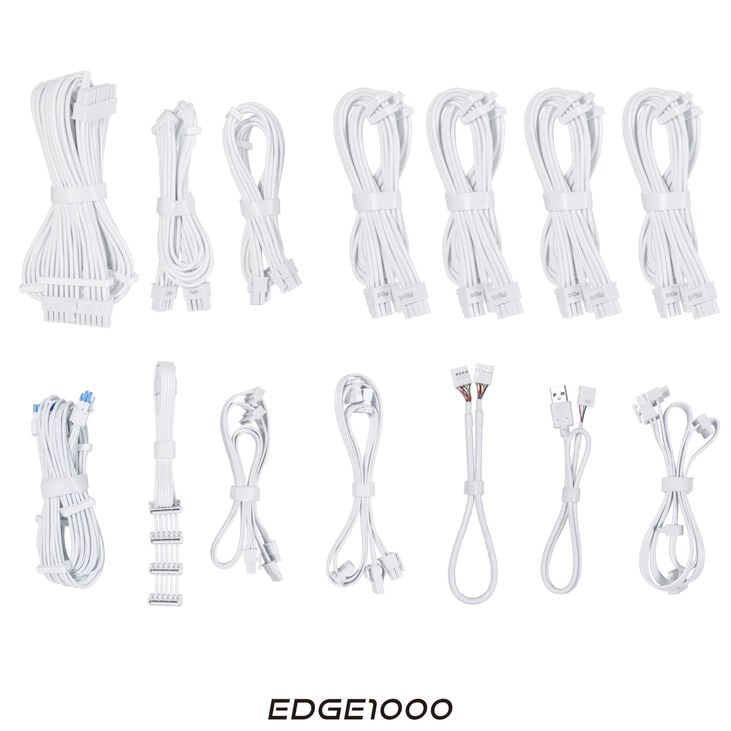 Lian Li EDGE EG1000 80 PLUS Platinum Power Supply, PCIe 5.1, ATX 3.1 - 1000 Watts, White image number 9