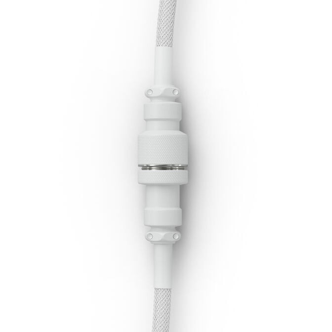 Glorious GMMK Coiled Cable Ghost White, Spiral Keyboard Cable, USB-C/USB-A - White image number 2