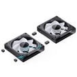 Jonsbo ZK-120BR ARGB Reverse Blade PWM Fan, 120mm, 3-Pack - black image number null