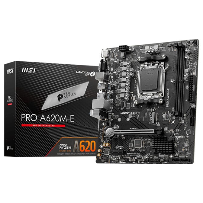 MSI Pro A620M-E, Sockel AM5, AMD B620, Micro-ATX - DDR5 image number 0