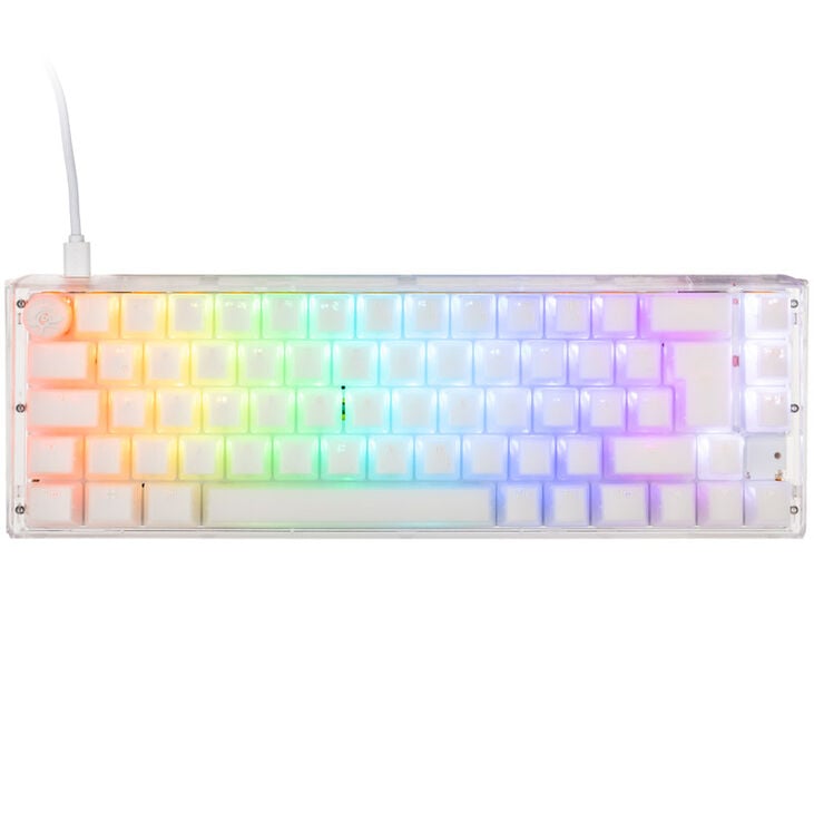 Ducky One 3 Aura White SF Gaming Keyboard, RGB LED - MX-Brown image number 1