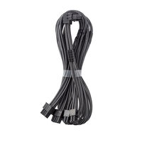CableMod C-Series Pro Connection Cable - Variant B, 90°, 16-Pin to 4x 8-Pin PCIe, carbon