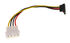 InLine SATA power adapter cable to 4-pin Molex angled below image number null