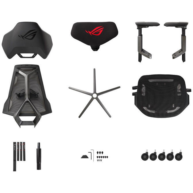 ASUS ROG Destrier Ergo Gamingstuhl - schwarz image number 9