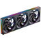 Jonsbo ZA-420B PWM-L&uuml;fter, ARGB - 3x 140mm, schwarz