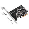 Silverstone SST-ECU02-E USB adapter card, PCIe 3.0, 1x USB-C 3.1 internal - Low Profile image number null