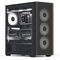 Aerocool D501A PC-Geh&auml;use, Midi-Tower, ATX, Tempered Glass - schwarz