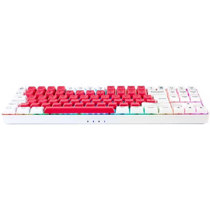 GAMIAC TKL90G Gaming Keyboard, Kailh Blue Switches, RGB - white/red image number 3