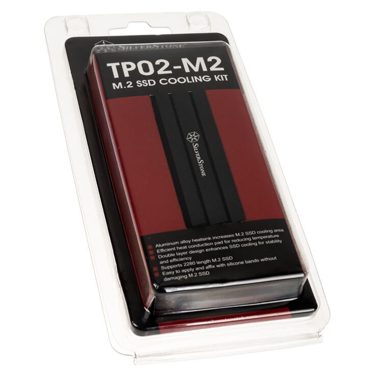 SilverStone SST-TP02-M2, M.2 Passivkühler, Aluminium image number 4