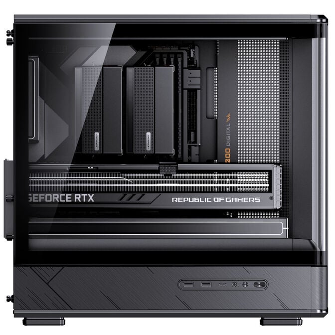 Jonsbo D200 PC-Geh&auml;use, Mini-Tower, mATX, Tempered Glass - schwarz image number 12