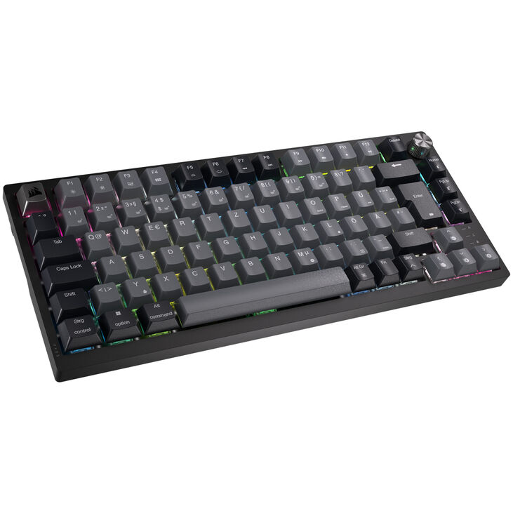 Corsair K65 Plus Wireless TKL Gaming Tastatur, TKL (75%), Corsair MLX Fusion – schwarz, ISO (DE) image number 0