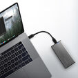 AXAGON EEM2-SG2 RAW BOX externes Geh&auml;use f&uuml;r M.2 SSDs USB-C 3.2 Gen 2 - silber image number null