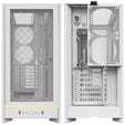 Montech HS01 PC-Geh&auml;use, Midi-Tower, ATX, aRGB, Tempered Glass - wei&szlig; image number null