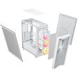 Corsair 3200D RS ARGB PC Case, Mid-Tower, ATX, Tempered Glass - White image number null