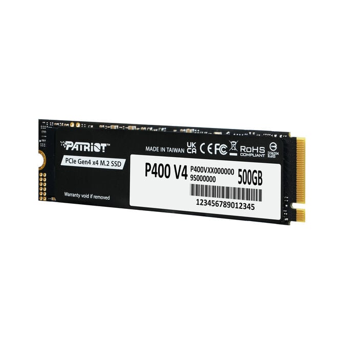 Patriot P400 V4 SSD, PCIe 4.0 M.2 2280 - 500 GB image number 2