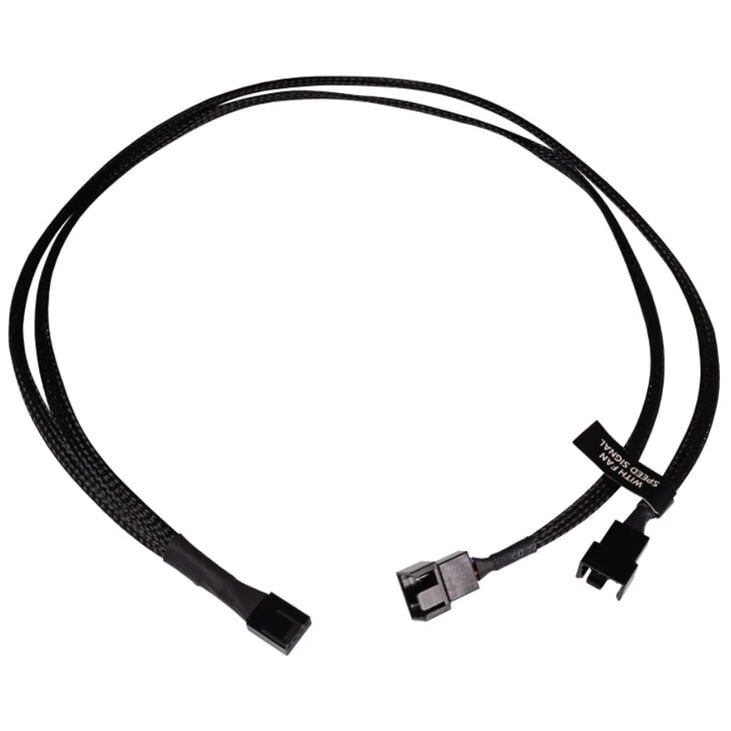 Alphacool Y-Splitter 4-Pin auf 2x 4-Pin PWM 60cm - schwarz image number 0