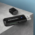 AXAGON CRE-S2N Cardreader USB-A 3.2 Gen 1, SD, microSD - schwarz image number null