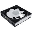 Lian Li UNI FAN SL-INF Wireless L&uuml;fter, ARGB, PWM - 3er-Pack, mit Controller, Reverse-Blade, 120mm, schwarz image number null