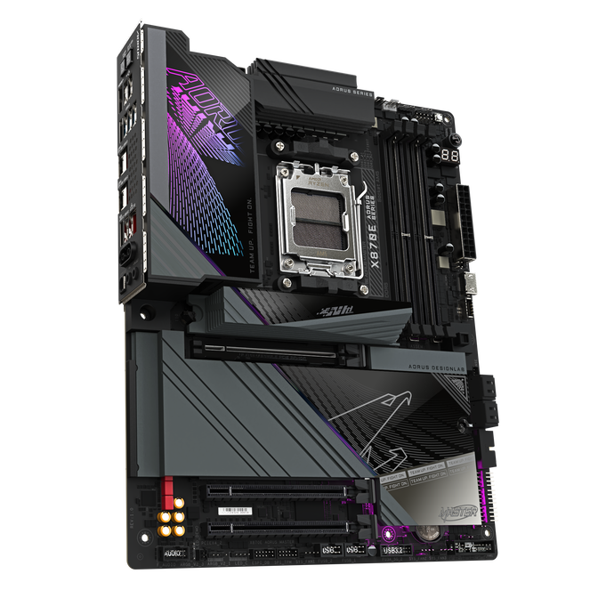 Gigabyte X870E AORUS Master Mainboard, Sockel AM5, AMD X870E, ATX, DDR5 image number 2