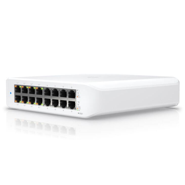 Ubiquiti UniFiSwitch Lite 16 Desktop Gigabit Managed Switch - 8x PoE+ image number 0