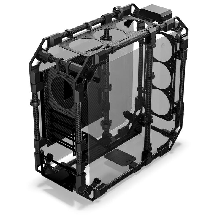 Alphacool Apex Skeleton Gehäuse, Midi-Tower, ATX - Carbon/schwarz image number 2