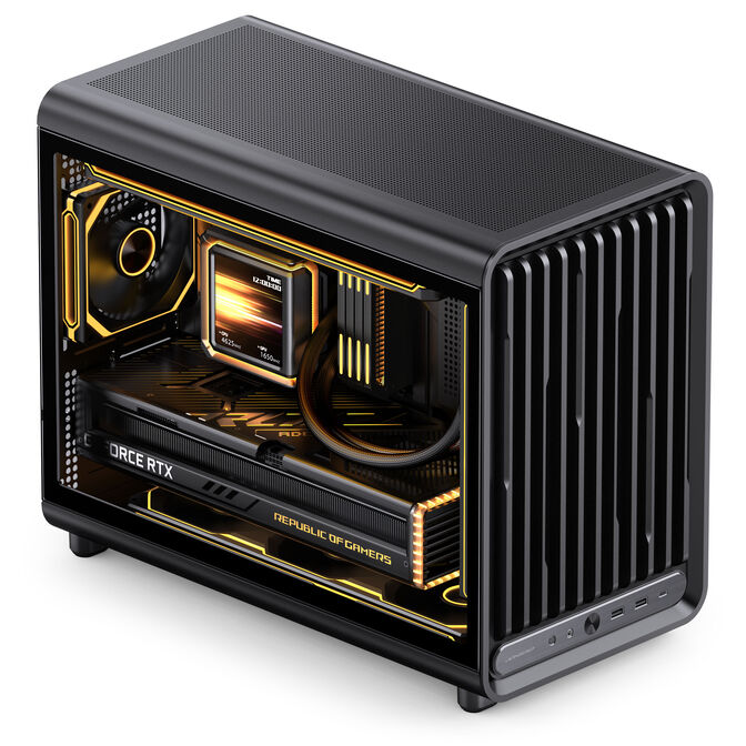 Jonsbo D33 STD PC Case, Mini Case, mATX, Tempered Glass - black image number 6