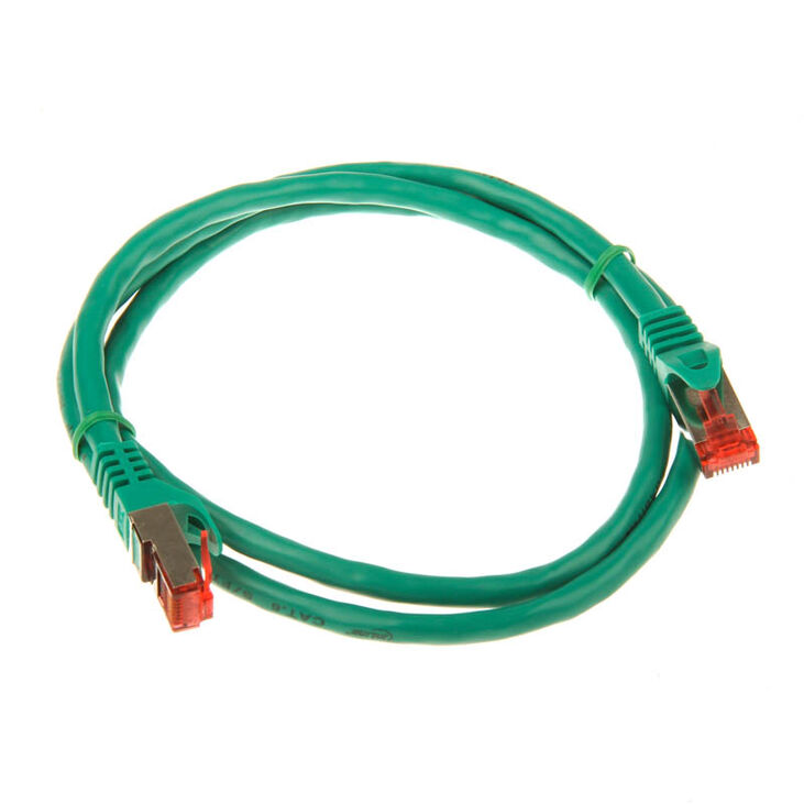 InLine Patch Cable Cat.6, S/FTP (PiMf), 250MHz, green - 1m image number 1