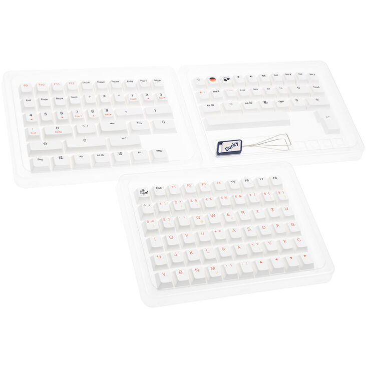 Ducky Outlaw 65 Gaming-Tastatur, Barebone - silber (ISO) image number 7