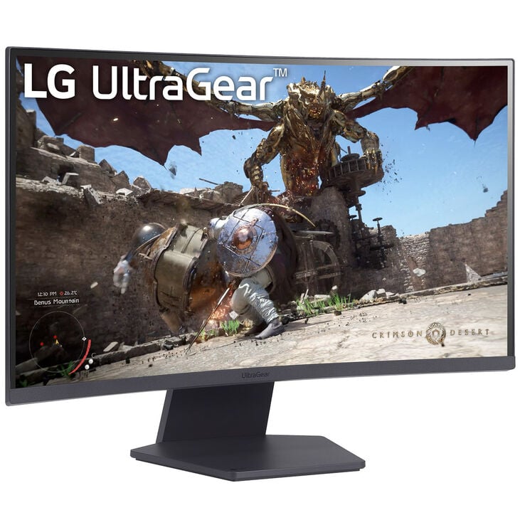 LG UltraGear 27GS60QX-B, 68,6 cm (27 Zoll) Curved, 180Hz, FreeSync, VA - DP, 2xHDMI image number 0