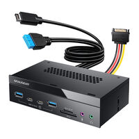 Graugear Multi Frontblende mit USB HUB und Kartenleser