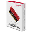 AXAGON PCEM2-S PCIe 3.0 x16 adapter, 1x M.2 NVMe SSD, up to 2280 - passive cooling image number null