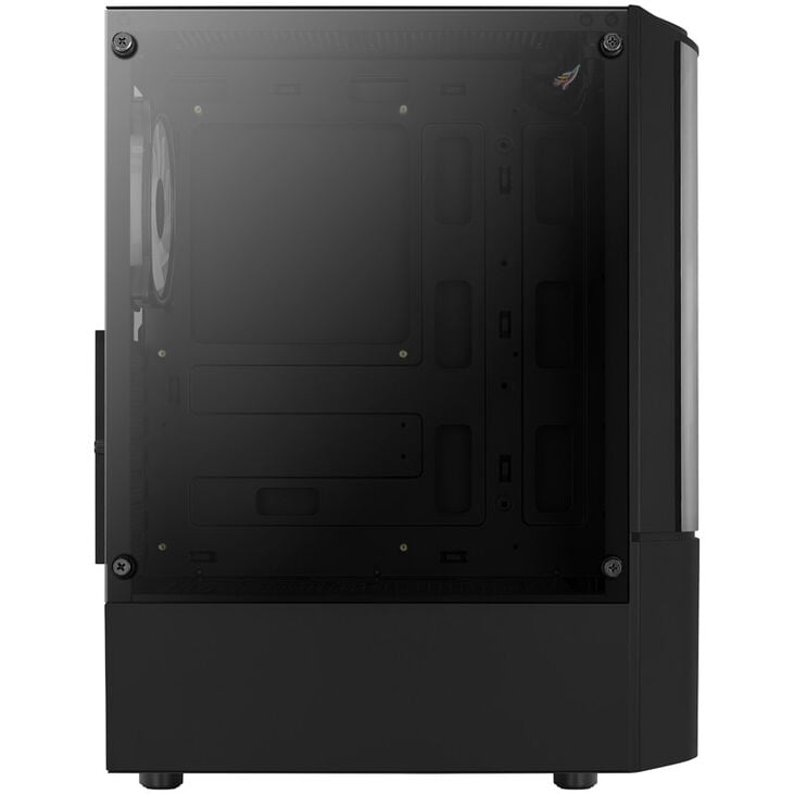 Aerocool Quantum v3 Midi-Tower, RGB, Tempered Glass - schwarz image number 9