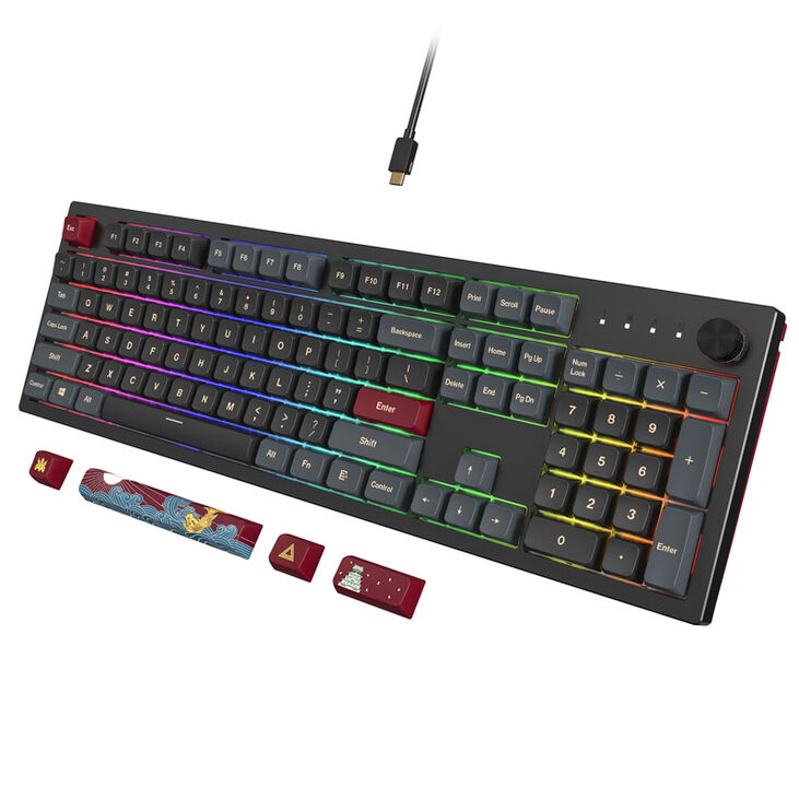 Montech MKey Darkness Gaming Tastatur - GateronG Pro 2.0 Red (US) image number 1