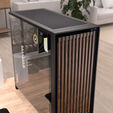 Corsair FRAME 5000D Wood RS PC-Geh&auml;use, Midi-Tower, E-ATX, Tempered Glass - inklusive 3x L&uuml;fter, schwarz, Holz image number null