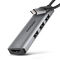 AXAGON HMC-H3A USB-Hub, 3x USB-A, 1x HDMI 1.4b - silber