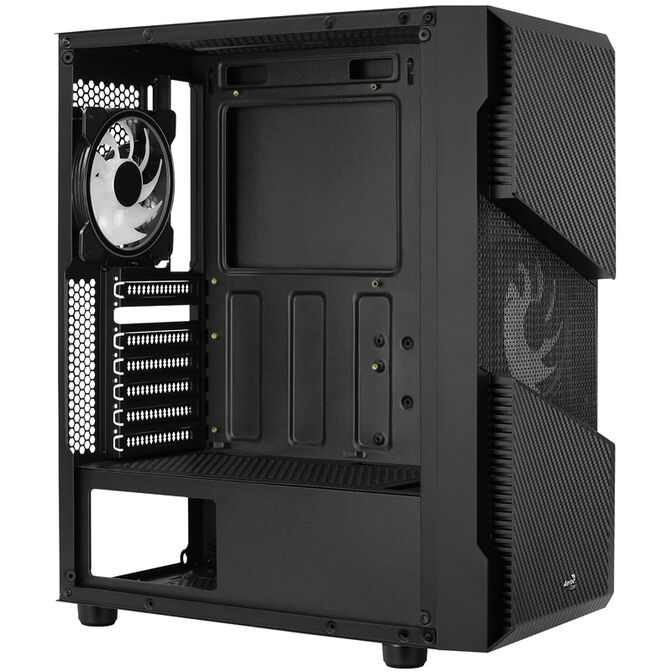 Aerocool Menace Saturn RGB Midi-Tower, Tempered Glass - schwarz image number 4